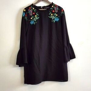 Zara Trafaluc Collection embroidered dress